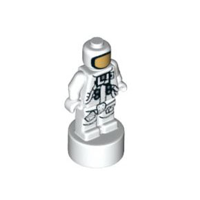 레고  NASA 아폴로 새턴V 우주인 피규어 부품 White Minifigure, Utensil Statuette / Trophy, NASA Astronaut Pattern 6199668[레고정품 브릭스타]