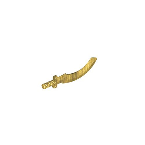 레고 무기 코피스 도검 부품 진주빛 골드 Pearl Gold Minifigure, Weapon Sword, Khopesh (Sickle Sword) 4610763[레고정품 브릭스타]