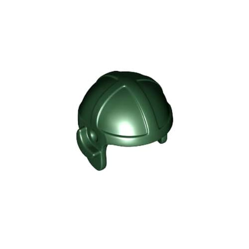 레고 부품 조종사 모자 다크 그린 Dark Green Minifigure, Headgear Cap, Aviator