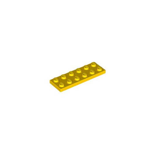 레고 부품 플레이트 노란색 Yellow Plate 2 x 6 379524