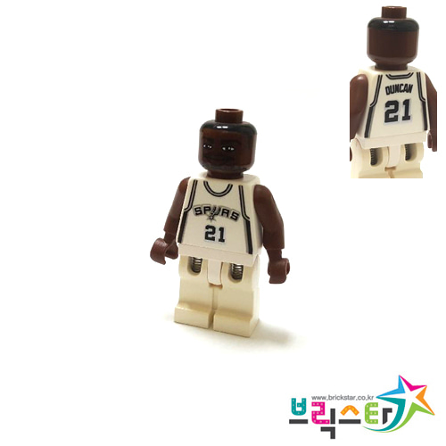 레고 피규어 미프로농구 팀 던컨 NBA Tim Duncan, San Antonio Spurs #21