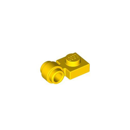 레고 부품 변형 플레이트 노란색 Yellow Plate, Modified 1 x 1 with Clip Light - Thick Ring 4632569