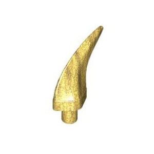 레고 부품 뿔 갈고리 진주빛 골드 Pearl Gold Barb Claw Horn Large 4611904