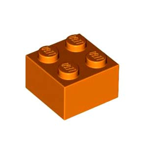 레고 부품 브릭 블럭 오렌지색 Orange Brick 2 x 2 4153825