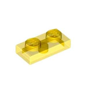 레고 부품 플레이트 투명 노란색 Trans-Yellow Plate 1 x 2 6240211
