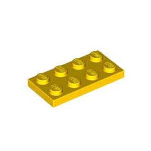 레고 부품 플레이트 노란색 Yellow Plate 2 x 4 302024