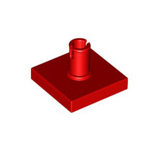 레고 부품 변형 타일 빨간색 Red Tile Modified 2 x 2 with Pin 246021