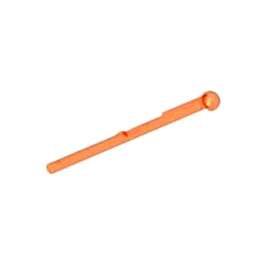 레고 부품 미사일 막대기 투명 네온 오렌지 Trans-Neon Orange Bar 8L with Round End (Spring Shooter Dart) 6124908