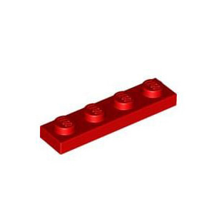 레고 부품 플레이트 빨간색 Red Plate 1 x 4 371021