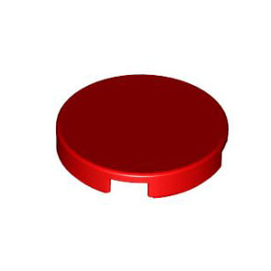 레고 부품 원형 타일 빨간색 Red Tile Round 2 x 2 with Bottom Stud Holder 6066342