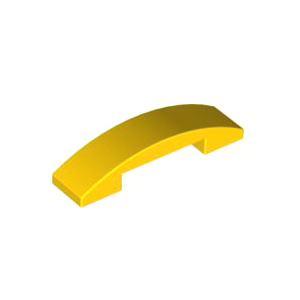 레고 부품 커브 경사 슬로프 더블 노란색 Yellow Slope Curved 4 x 1 Double 4613151