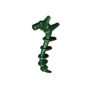 레고 부품 덩굴 식물 다크 그린 Dark Green Appendage Spiky / Bionicle Spine / Seaweed / Plant Vine 4294148