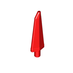 레고 부품 무기 칼날 빨간색 Red Minifigure, Weapon Sword, Spike Flexible 3.5L with Pin 4616842