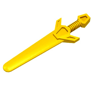 레고 부품 무기 칼 노란색 Yellow Minifigure, Weapon Sword, Greatsword Angular 4223107