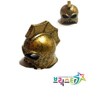 레고 부품 식인어 투구 헬멧 Speckle Black-Gold Minifigure, Headgear Helmet Underwater Atlantis Portal Emperor 4587498