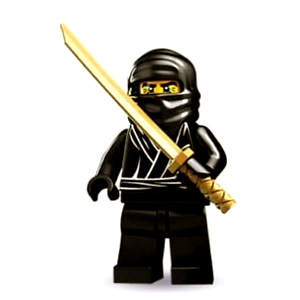 8683 레고 피규어 미피 1탄 흑닌자 Black Ninja Series 1