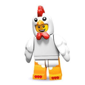 레고 피규어 미피 9탄 치킨 알바 Chicken Suit Guy Series 9 71000