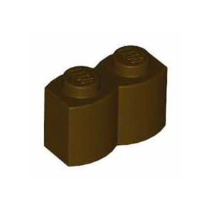 레고 부품 변형 브릭 다크 브라운 Dark Brown Brick, Modified 1 x 2 Log 4519970