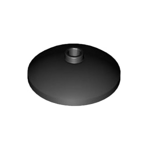 레고 부품 접시 모양 검정색 Black Dish 3 x 3 Inverted (Radar) 4180087