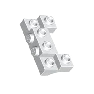 레고 부품 변형 브릭 흰색 White Brick Modified 2 x 4 - 1 x 4 with 2 Recessed Studs and Thick Side Arches 4259942