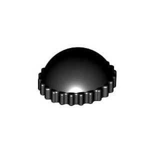 레고 부품 니트 모자 검정색 Black Minifigure, Headgear Cap Knit 4157108