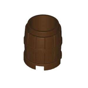 레고 부품 원통 다크 브라운 Dark Brown Container, Barrel 2 x 2 x 2 4536677