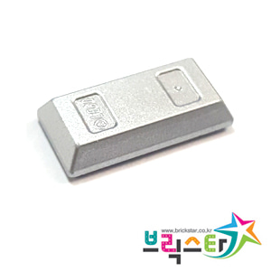 레고 부품 금괴 메탈릭 실버 Metallic Silver Minifigure, Utensil Ingot / Bar 6208446