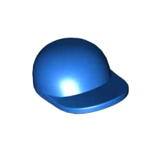 레고 부품 야구 모자 파란색 Blue Minifigure, Headgear Cap - Short Curved Bill 4567909