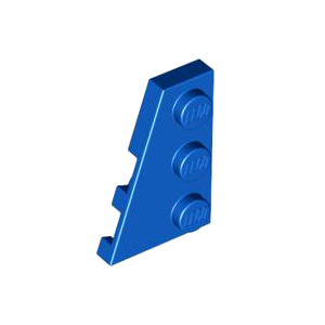 레고 부품 웨지 플레이트 왼쪽 파란색 Blue Wedge, Plate 3 x 2 Left 4498156