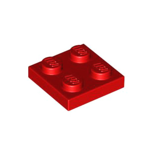 레고 부품 플레이트 빨간색 Red Plate 2 x 2 302221