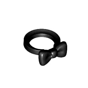 레고 부품 나비 넥타이 검정색 Black Minifigure, Bow Tie 6171852