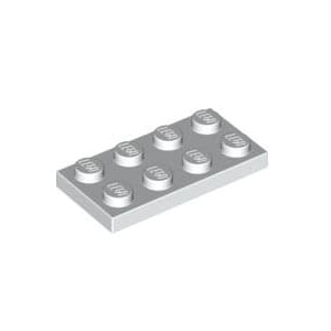 [USED변색있음]레고 부품 플레이트 흰색 White Plate 2 x 4 302001
