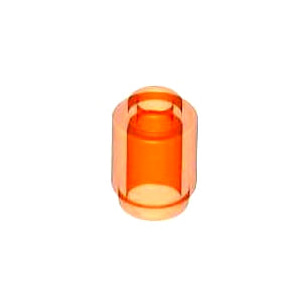 레고 부품 원형 브릭 투명 네온 오렌지 Trans Neon Orange Brick, Round 1 x 1 Open Stud 4153989