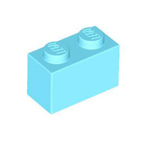 레고 부품 브릭 블럭 미디엄 하늘색 Medium Azure Brick 1 x 2 6092674