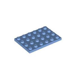 레고 부품 플레이트 미디엄 블루 Medium Blue Plate 4 x 6 6223032