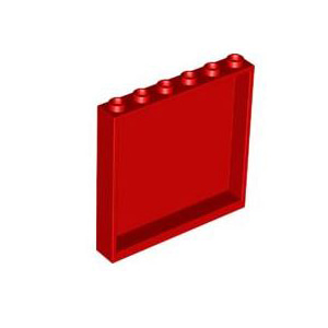 레고 부품 판넬 빨간색 Red Panel 1 x 6 x 5 4505067