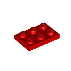 레고 부품 플레이트 빨간색 Red Plate 2 x 3 302121