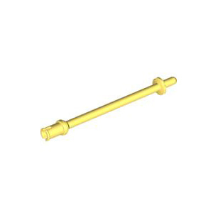 레고 부품 바 막대기 밝은 노란빛 Bright Light Yellow Bar 8L with Stop Rings and Pin (Technic, Figure Accessory Ski Pole) - Flat End 6153180