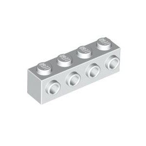 [USED변색있음]레고 부품 변형 브릭 흰색 White Brick Modified 1 x 4with 4 Studs on One Side 4143254