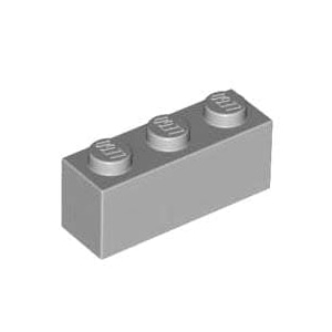 레고 부품 브릭 블럭 밝은 회색 Light Bluish Gray Brick 1 x 3  4211428