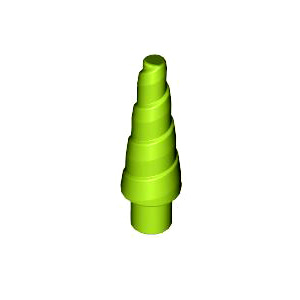 레고 부품 유니콘 뿔 라임색 Lime Horn (Unicorn) 6231367