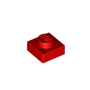 레고 부품 플레이트 빨간색 Red Plate 1 x 1 302421