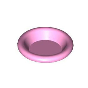 레고 부품 접시 밝은 핑크 Bright Pink Minifigure, Utensil Dish 3 x 3 4618629