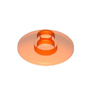 레고 부품 접시 모양 투명 네온 오렌지 Trans-Neon Orange Dish 2 x 2 Inverted (Radar) 3006347