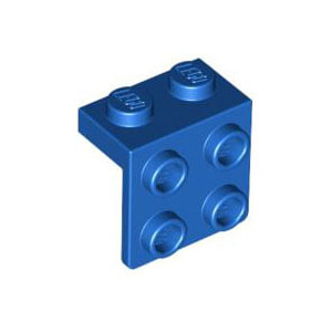 레고 부품 브라킷 파란색 Bracket 1 x 2 - 2 x 2 6037412