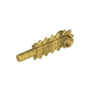레고 부품 체인 톱날 진주빛 골드 Pearl Gold Minifigure, Utensil Tool Chainsaw Blade 4655309