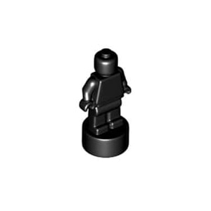레고 부품 트로피 피규어 모양 검정색 Black Minifigure, Utensil Statuette / Trophy 6107890크기 약 1.5cm