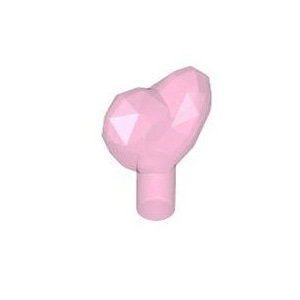 레고 부품 하트 보석 투명 다크 핑크 Trans-Dark Pink Rock 1 x 1 Jewel Heart Shaped 6058337
