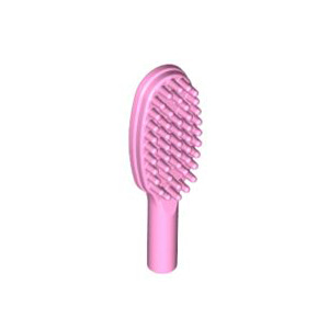 레고 부품 헤어 브러쉬 밝은 핑크 Bright Pink Minifigure, Utensil Hairbrush 6099370