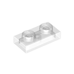 레고 부품 플레이트 투명 클리어 Trans-Clear Plate 1 x 2 6240204